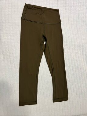 lululemon athletica Olive Green High-Waist Leggings